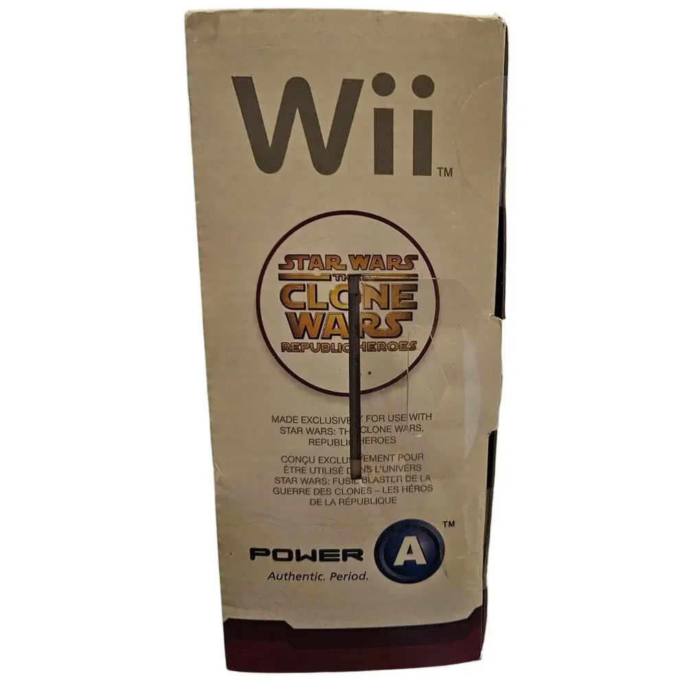 Wii Star Wars Clone Trooper Blaster - New Sealed - Outer Box Damage